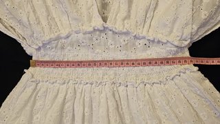 Vestido Ibicenco Zara Blanco Talla XS