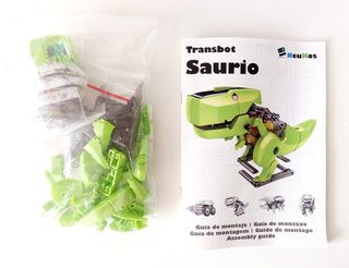 Kit de construcción de un robot dinosaurio