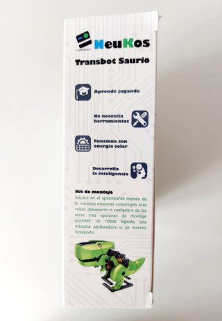 Kit de construcción de un robot dinosaurio