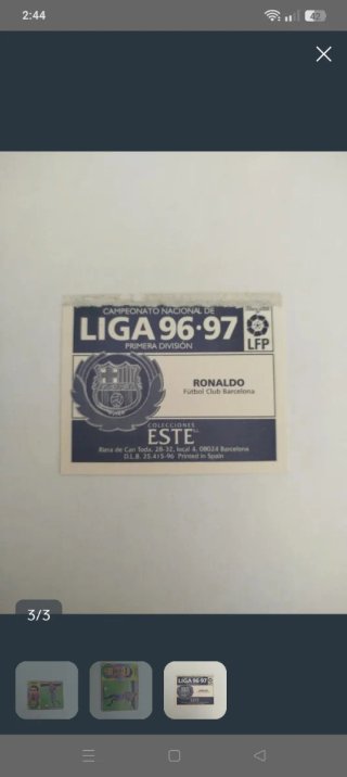 Cromos Fútbol Club Barcelona LIGA ESTE