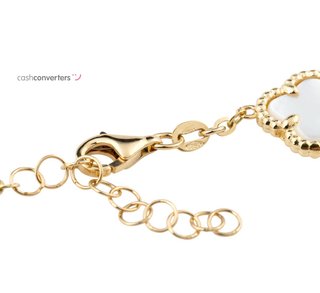 pulsera oro 18k con piedra con nacar