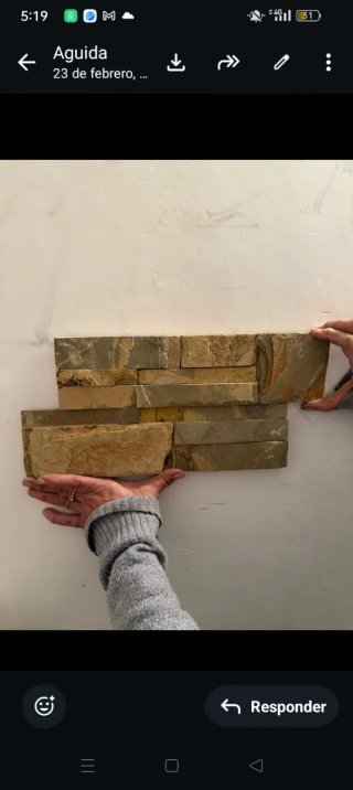 Revestimiento pared piedra natural premontada