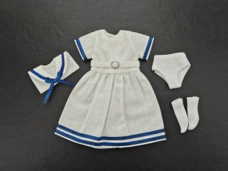 Conjunto Blythe marinero blanco y azul
