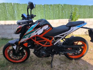 KTM 390 Duke Naked Moto Negra/Naranja