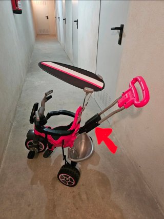 Triciclo infantil rosa