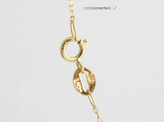 cadena oro 18k con piedra con diamante 22.5cm