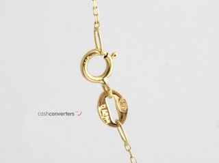 cadena oro 18k con piedra con diamante 22.5cm