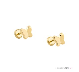 pendientes oro 18k con piedra