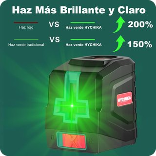 HYCHIKA Nivel Láser Verde Autonivelante Bricolaje