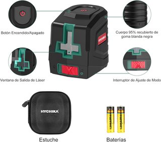 HYCHIKA Nivel Láser Verde Autonivelante Bricolaje