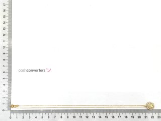 cadena oro 18k con circonita 22cm