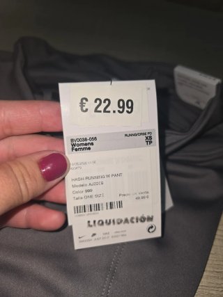 Leggings Nike Dri-Fit Mujer Gris