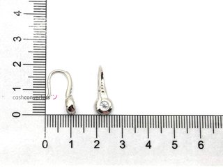 pendientes plata 925mm con piedra con circonita