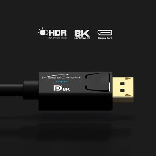 KabelDirekt Cable DisplayPort 8K 3m gaming
