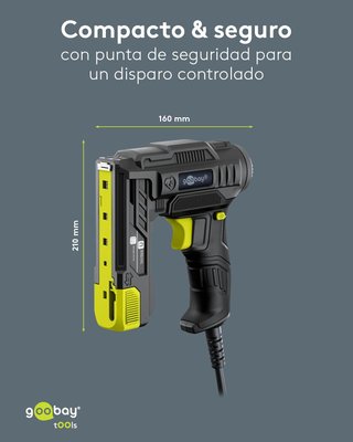 Goobay 2 en 1 grapadora clavadora 70W