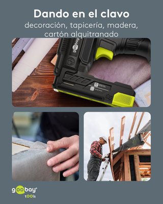 Goobay 2 en 1 grapadora clavadora 70W