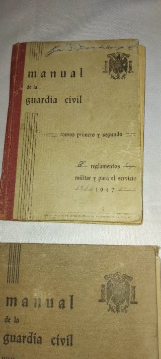 4 libri antichi della Guardia Civil