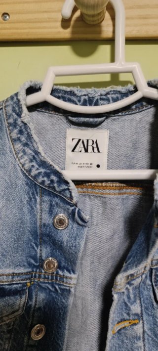 Chaleco tejano Zara Talla M