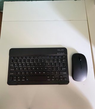 Teclado y Ratón Inalámbricos Negros