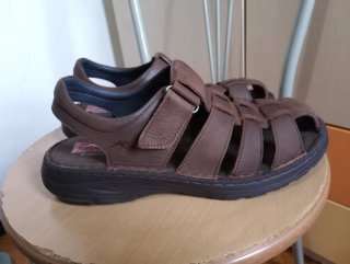 Sandalias Fluchos Piel Talla 43 Marrón