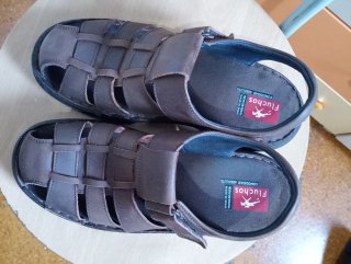 Sandalias Fluchos Piel Talla 43 Marrón