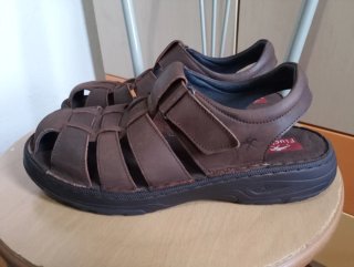 Sandalias Fluchos Piel Talla 43 Marrón