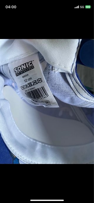 Cappellino Sonic con visiera