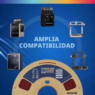 Overture PLA Plus filamento 3D resistente