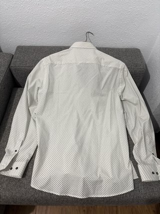 Camisa XL Estampada Blanca y Gris kents