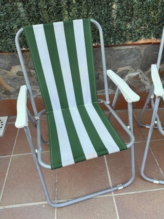2 Sillas plegables de playa