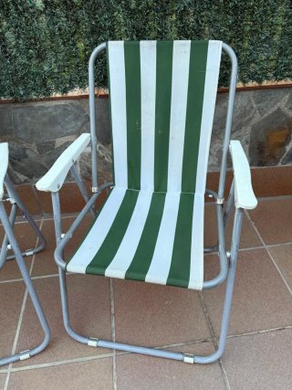2 Sillas plegables de playa