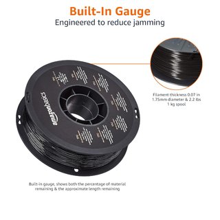 Amazon Basics filamento TPU flexible 1,75mm negro