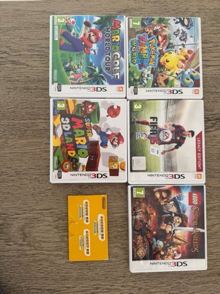 Nintendo 3DS Blanca con Juegos y Accesorios