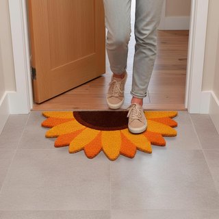Felpudo Fisura Girasol coco antideslizante 70x40