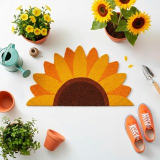 Felpudo Fisura Girasol coco antideslizante 70x40