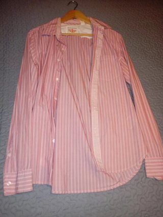 Camisa Dockers Rayas Rosas Talla M