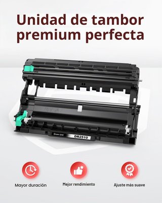 Brother DR2510 tambor compatible impresión