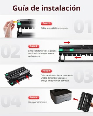 Brother DR2510 tambor compatible impresión