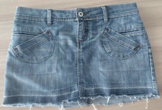 Lote Ropa Verano: Blusa Cuadros, Falda Denim, Tops