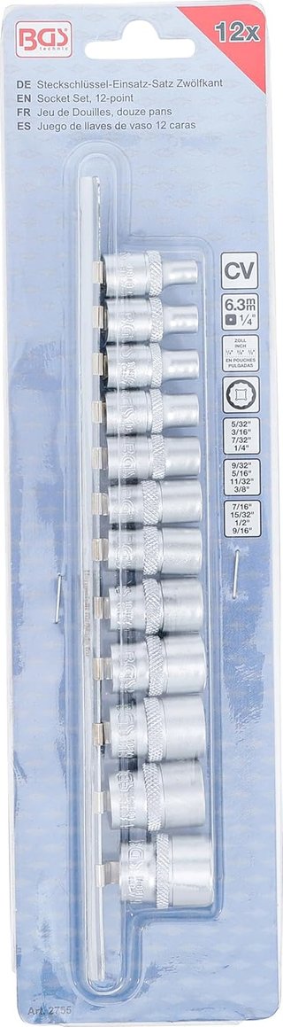 BGS 2755 juego llaves vaso 12 caras