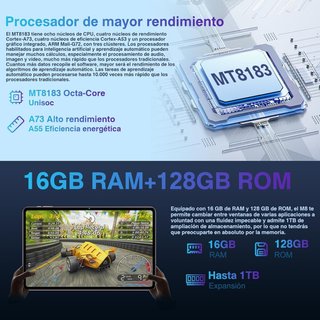 Tablet 12" 2K 16GB RAM 128GB ROM Octa-Core