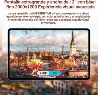 Tablet 12" 2K 16GB RAM 128GB ROM Octa-Core
