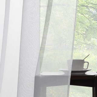 Topfinel cortinas blancas translúcidas modernas