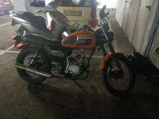 Hanway Raw Bullit 50cc Cafe Racer Naranja/Negro