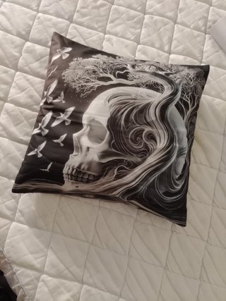 Funda Cojín Calavera 45x45 cm