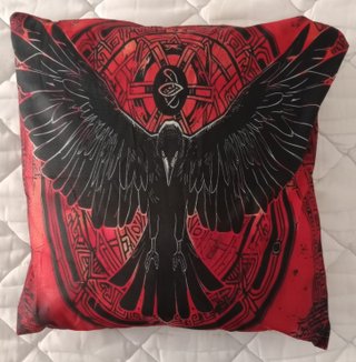 Funda Cojín Cuervo 45x45 cm