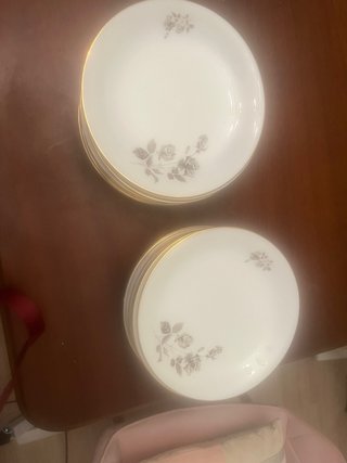 16 Platos MAH Vigo flores porcelana rebajada