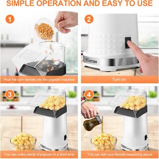 Palomitero eléctrico aire caliente saludable fácil