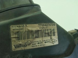 Faro renault 260103707r 7700427870g megane