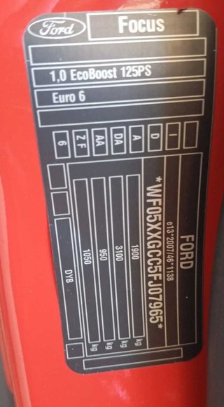 Asiento tras izq ford 485437 focus lim. black&red